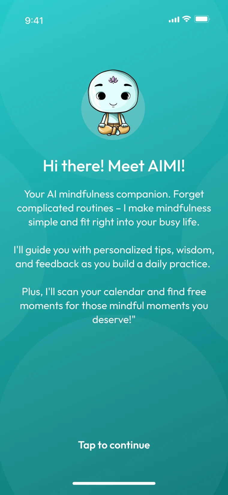 Meet AIMI — the AI mindfulness companion introduces itself